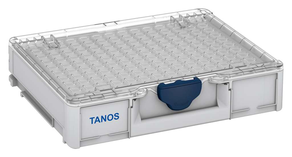 Systainer³ Organizer M 89 Empty, Light Grey with Transparent lid and Sapphire Blue catches