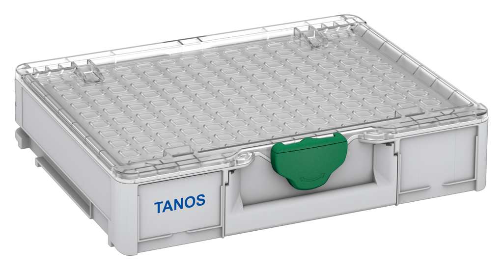 Systainer³ Organizer M 89 Empty, Light Grey with Transparent lid and Signal Green catches