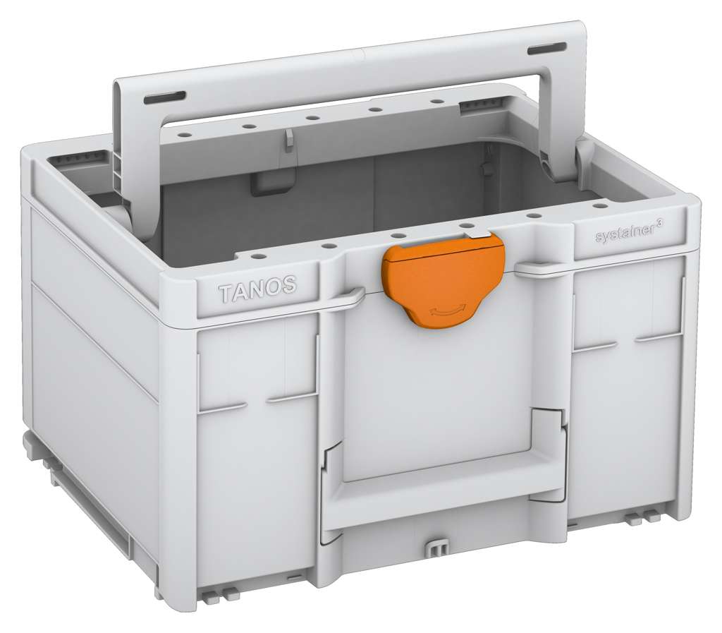 Systainer³ ToolBox M 237, Light Grey with Deep Orange catches