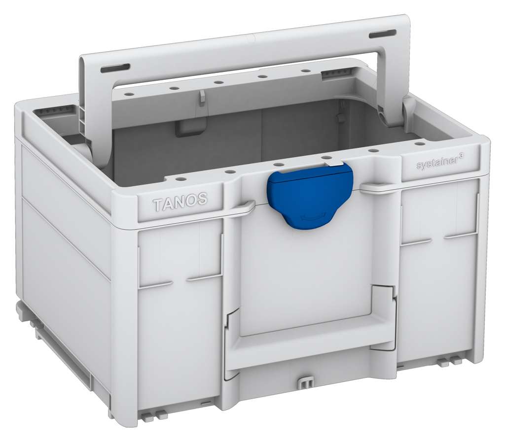 Systainer³ ToolBox M 237, Light Grey with Signal Blue catches