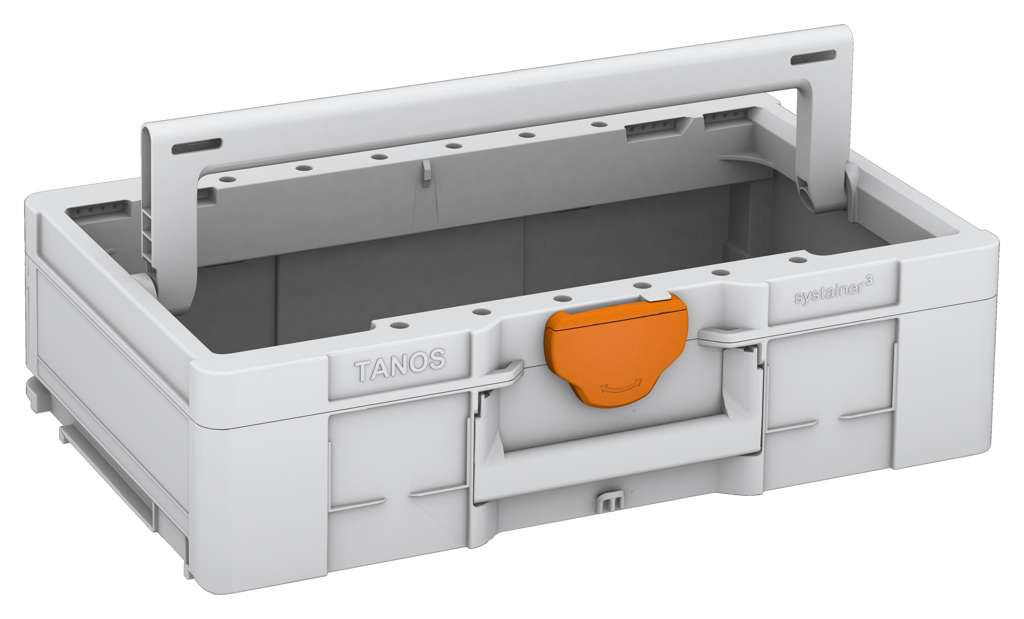 Systainer³ ToolBox L 137, Light Grey with Deep Orange catches