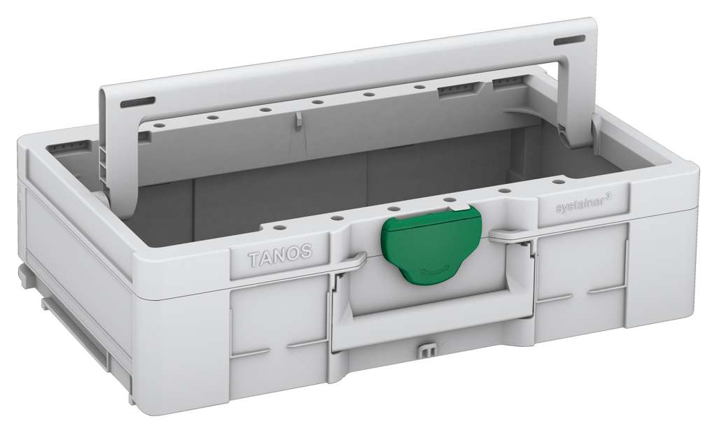 Systainer³ ToolBox L 137, Light Grey with Signal Green catches