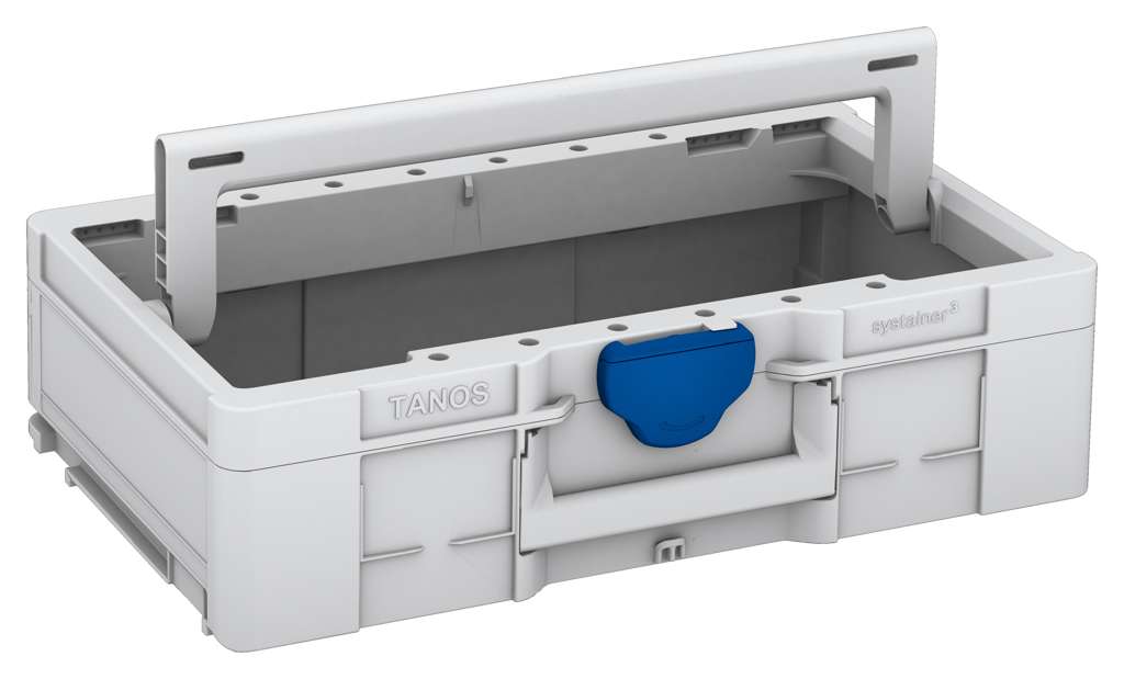 Systainer³ ToolBox L 137, Light Grey with Signal Blue catches