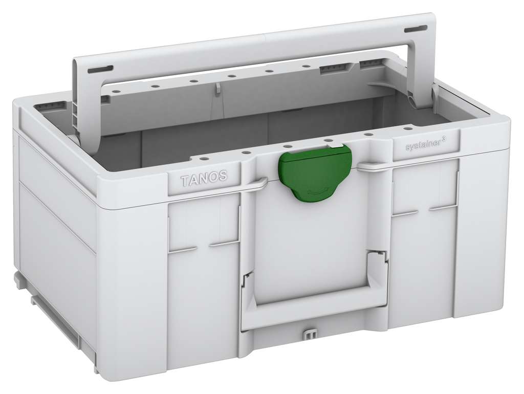 Systainer³ ToolBox L 237, Light Grey with Emerald Green catches