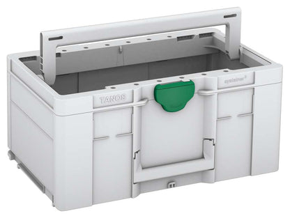 Systainer³ ToolBox L 237, Light Grey with Signal Green catches