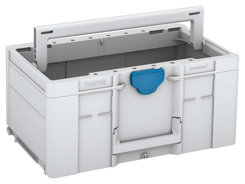 Systainer³ ToolBox L 237, Light Grey with Sky Blue catches