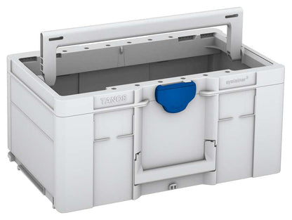 Systainer³ ToolBox L 237, Light Grey with Signal Blue catches