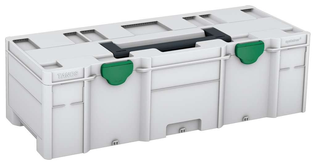 Systainer³ XXL 237, Light Grey with Anthracite lid handle and Signal Green catches
