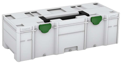 Systainer³ XXL 237, Light Grey with Black lid handle and Emerald Green catches