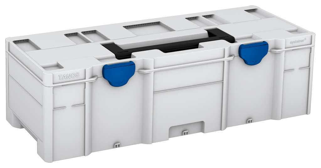 Systainer³ XXL 237, Light Grey with Black lid handle and Signal Blue catches