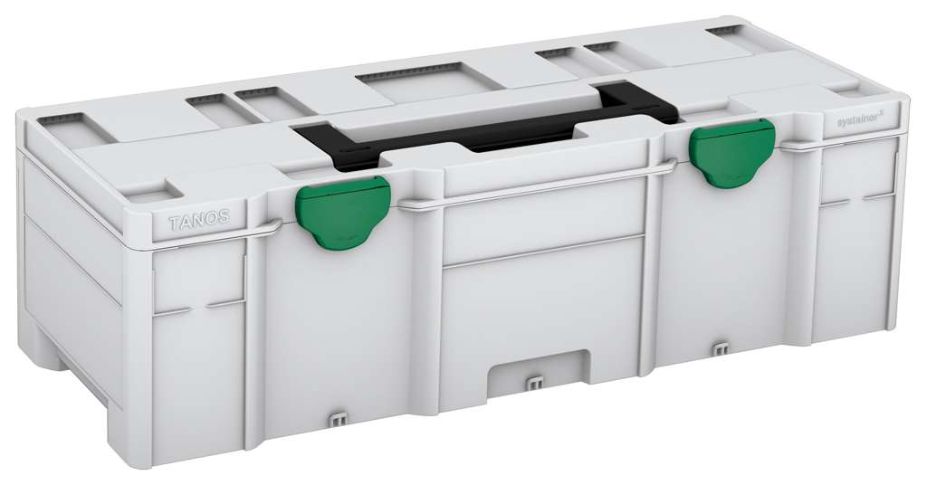 Systainer³ XXL 237, Light Grey with Black lid handle and Signal Green catches