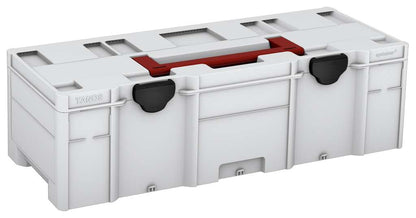 Systainer³ XXL 237, Light Grey with Carmine Red lid handle and Black catches