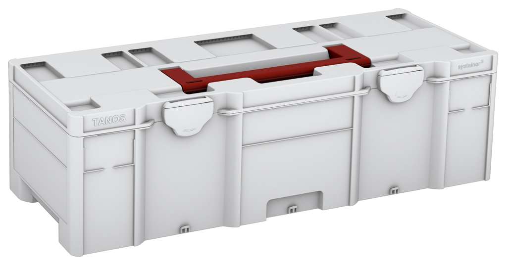 Systainer³ XXL 237, Light Grey with Carmine Red lid handle