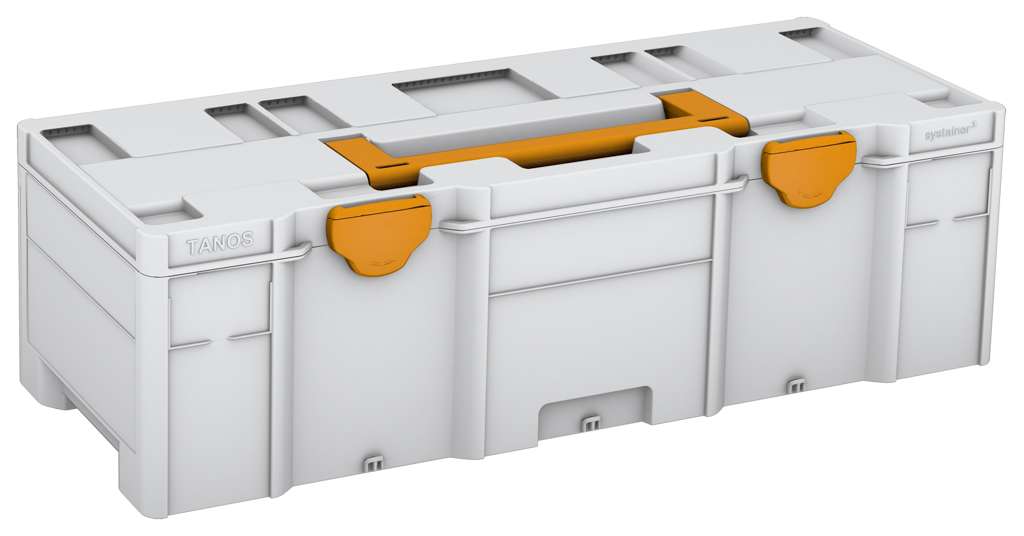 Systainer³ XXL 237, Light Grey with Daffodil Yellow lid handle and Daffodil Yellow catches