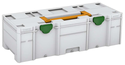 Systainer³ XXL 237, Light Grey with Daffodil Yellow lid handle and Emerald Green catches