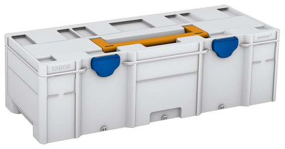 Systainer³ XXL 237, Light Grey with Daffodil Yellow lid handle and Signal Blue catches