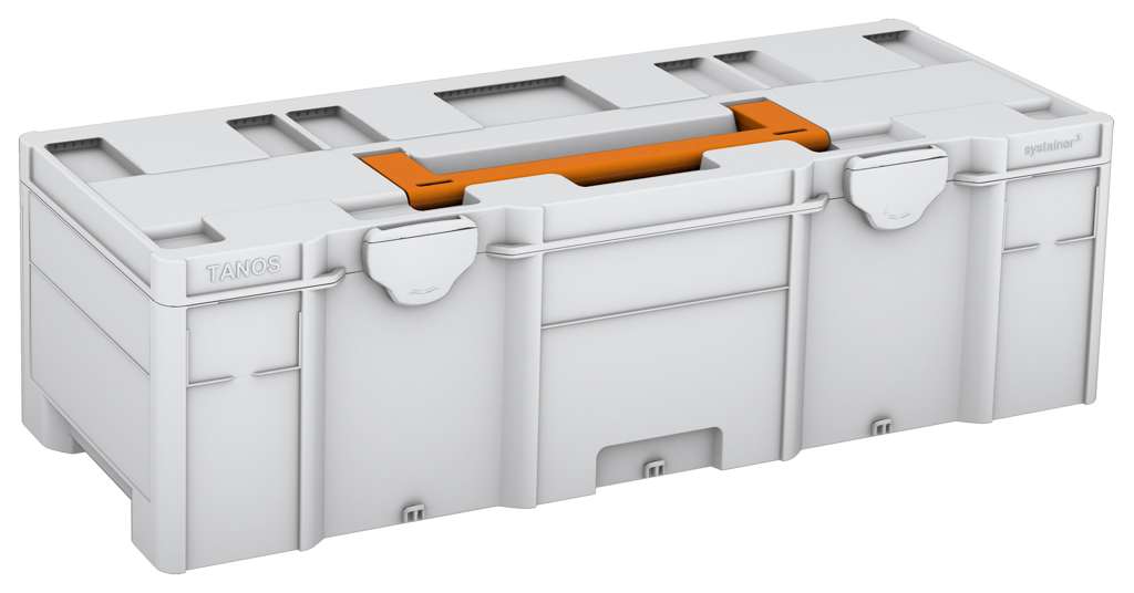 Systainer³ XXL 237, Light Grey with Deep Orange lid handle