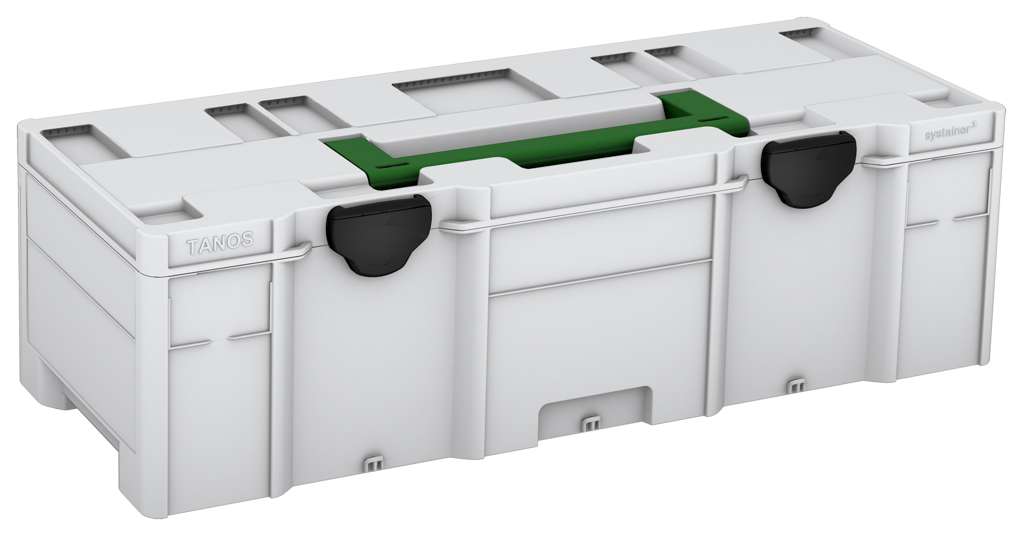 Systainer³ XXL 237, Light Grey with Emerald Green lid handle and Black catches