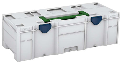 Systainer³ XXL 237, Light Grey with Emerald Green lid handle and Sapphire Blue catches