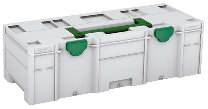 Systainer³ XXL 237, Light Grey with Emerald Green lid handle and Signal Green catches