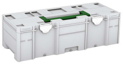 Systainer³ XXL 237, Light Grey with Emerald Green lid handle and White catches