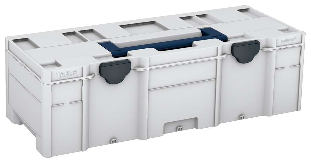 Systainer³ XXL 237, Light Grey with Sapphire Blue lid handle and Anthracite catches