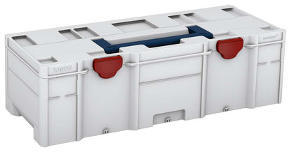 Systainer³ XXL 237, Light Grey with Sapphire Blue lid handle and Carmine Red catches
