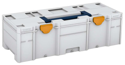 Systainer³ XXL 237, Light Grey with Sapphire Blue lid handle and Daffodil Yellow catches