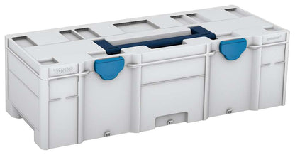 Systainer³ XXL 237, Light Grey with Sapphire Blue lid handle and Sky Blue catches
