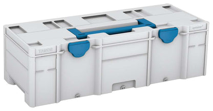 Systainer³ XXL 237, Light Grey with Sky Blue lid handle and Sky Blue catches