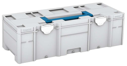 Systainer³ XXL 237, Light Grey with Sky Blue lid handle and White catches
