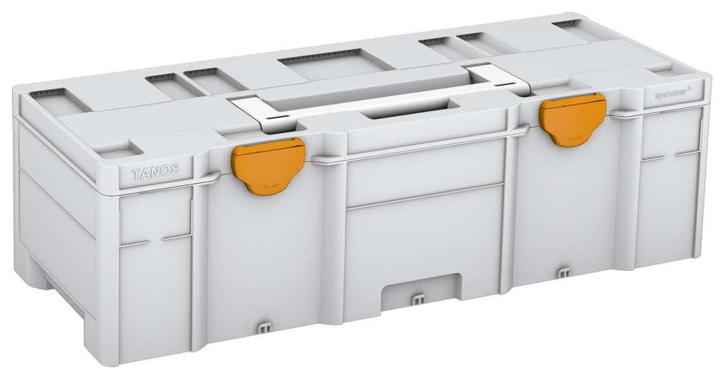 Systainer³ XXL 237, Light Grey with White lid handle and Daffodil Yellow catches