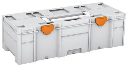 Systainer³ XXL 237, Light Grey with White lid handle and Deep Orange catches