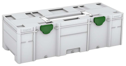 Systainer³ XXL 237, Light Grey with White lid handle and Emerald Green catches