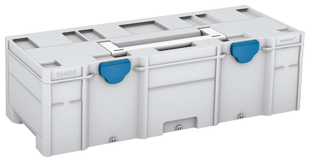 Systainer³ XXL 237, Light Grey with White lid handle and Sky Blue catches