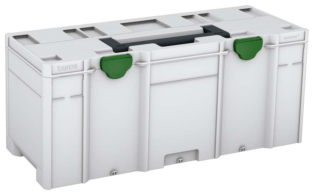 Systainer³ XXL 337, Light Grey with Anthracite lid handle and Emerald Green catches