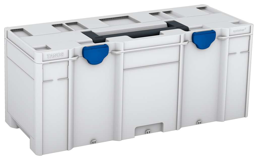 Systainer³ XXL 337, Light Grey with Anthracite lid handle and Signal Blue catches