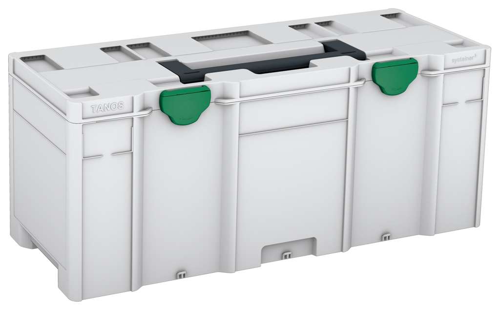 Systainer³ XXL 337, Light Grey with Anthracite lid handle and Signal Green catches