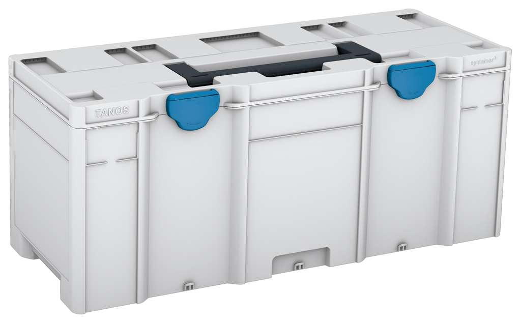 Systainer³ XXL 337, Light Grey with Anthracite lid handle and Sky Blue catches