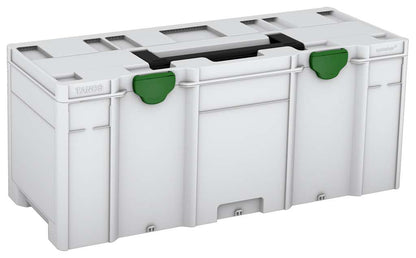 Systainer³ XXL 337, Light Grey with Black lid handle and Emerald Green catches