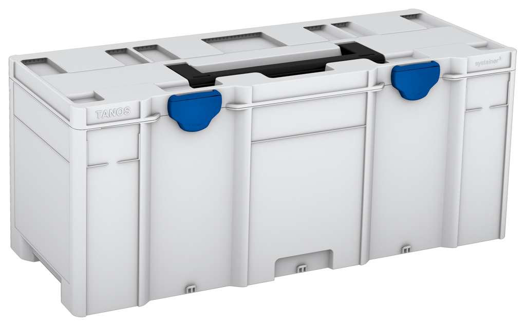Systainer³ XXL 337, Light Grey with Black lid handle and Signal Blue catches