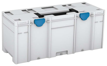 Systainer³ XXL 337, Light Grey with Black lid handle and Sky Blue catches