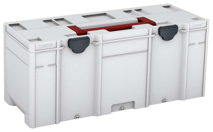 Systainer³ XXL 337, Light Grey with Carmine Red lid handle and Anthracite catches
