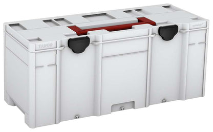 Systainer³ XXL 337, Light Grey with Carmine Red lid handle and Black catches