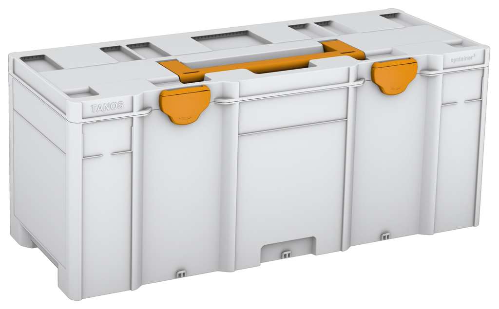 Systainer³ XXL 337, Light Grey with Daffodil Yellow lid handle and Daffodil Yellow catches