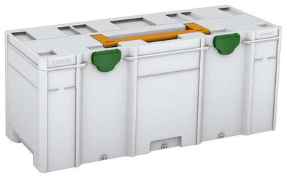 Systainer³ XXL 337, Light Grey with Daffodil Yellow lid handle and Emerald Green catches