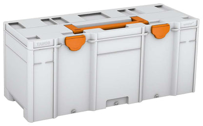 Systainer³ XXL 337, Light Grey with Deep Orange lid handle and Deep Orange catches