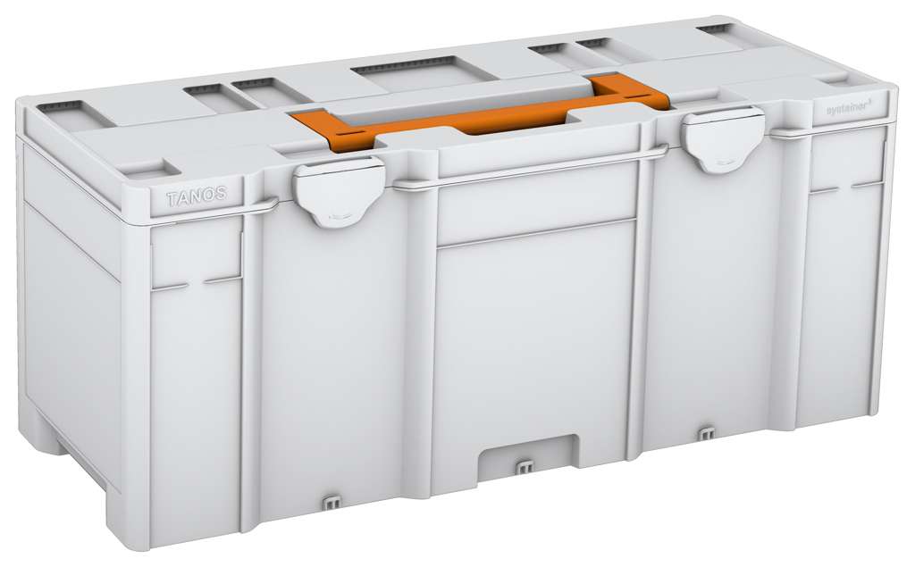 Systainer³ XXL 337, Light Grey with Deep Orange lid handle