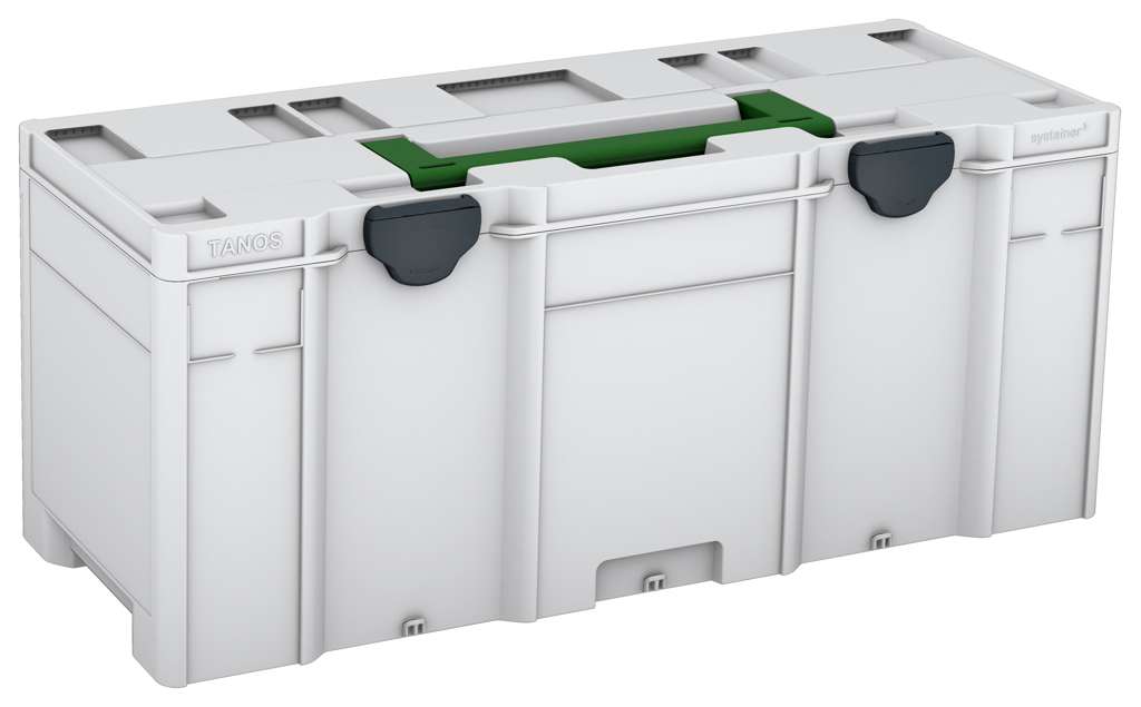 Systainer³ XXL 337, Light Grey with Emerald Green lid handle and Anthracite catches