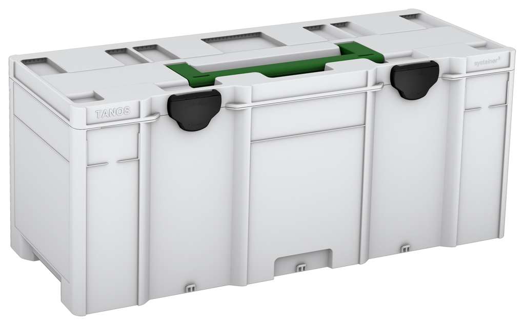 Systainer³ XXL 337, Light Grey with Emerald Green lid handle and Black catches